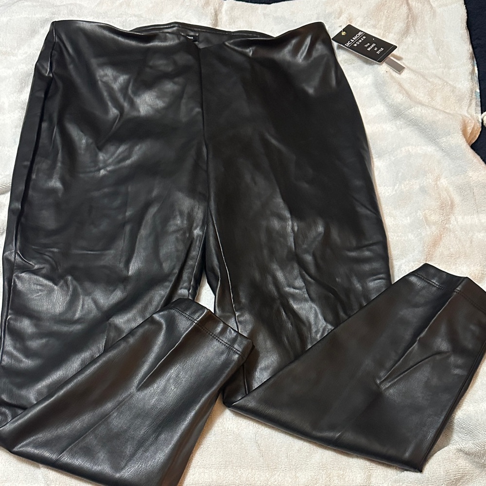 Zac & Rachel Shiny Black Pants